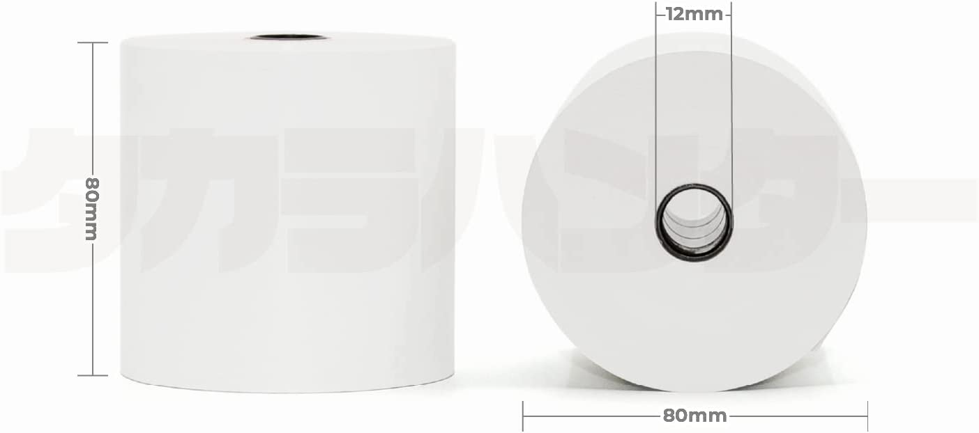 キッチンプリンタ用感熱ロール紙 1箱(10巻入)【幅80mm】